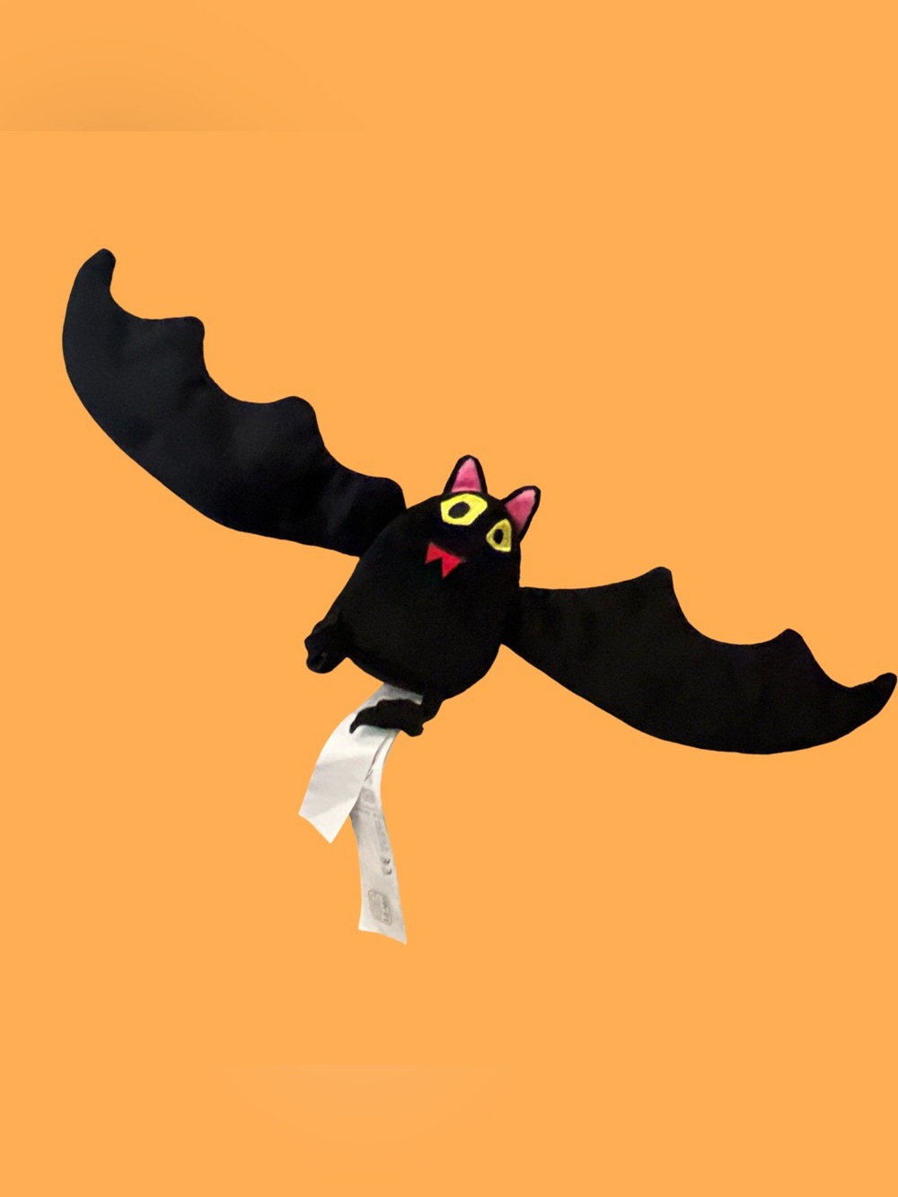 RARE Ikea Black Bat Sagoskatt Collection Plush 6”x 16”